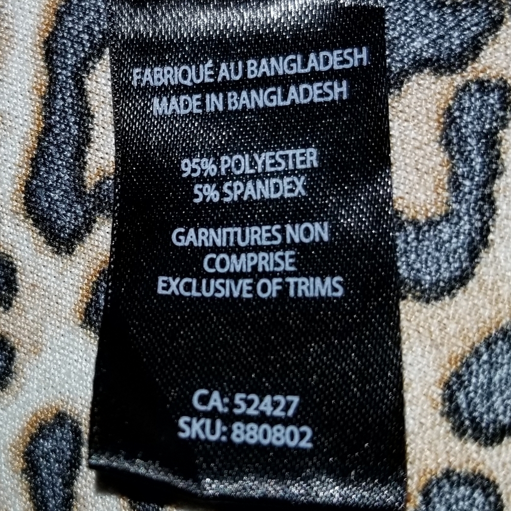 Lily Morgan Womens Cheetah Leopard Print Stretchy Dress Label Reads Size Small - Picture 8 of 14